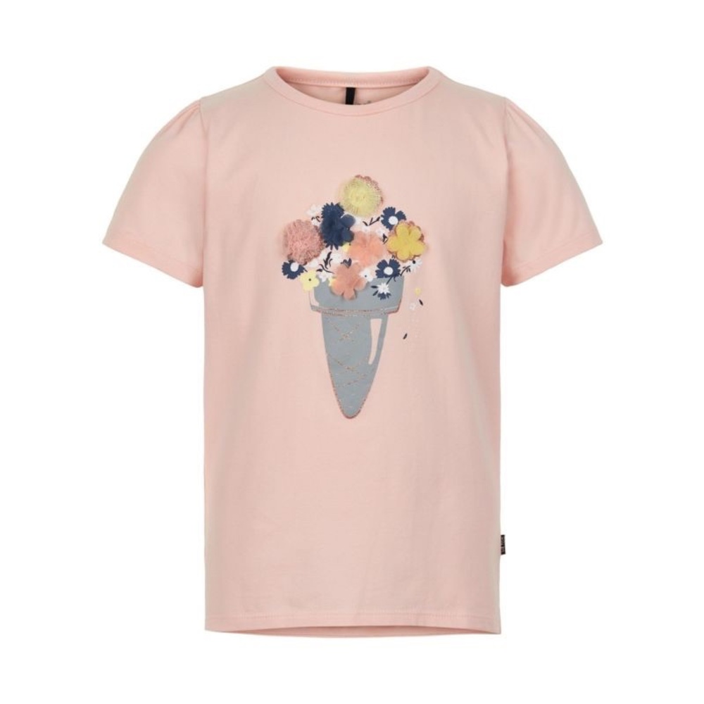 Soft Pink Ice Cream Graphic Tee Short Sleeve